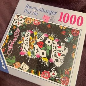 Never opened Ravensburger “Love is a Gamble” 1000pc Puzzle